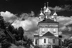 Russian orthodox stone and wooden churches